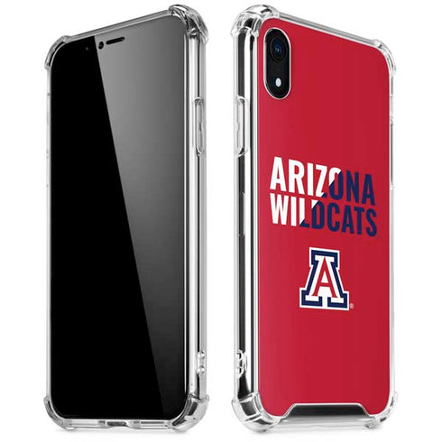 University of Arizona Wildcats Logo Split Red iPhone XR Clear Case