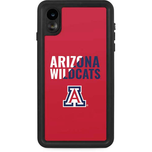 University of Arizona Wildcats Logo Split Red iPhone XR Waterproof Case