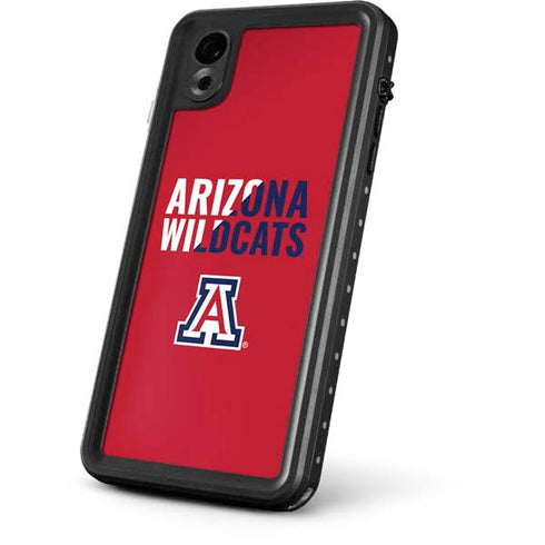 University of Arizona Wildcats Logo Split Red iPhone XR Waterproof Case