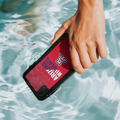University of Arizona Wildcats Logo Split Red iPhone XR Waterproof Case