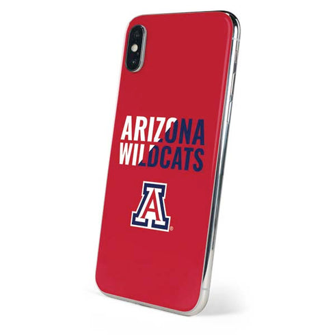 University of Arizona Wildcats Logo Split Red iPhone XS Max Skin
