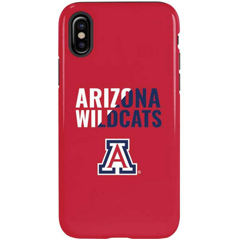 University of Arizona Wildcats Logo Split Red iPhone XS Pro Case