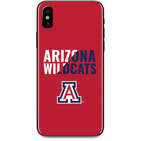 University of Arizona Wildcats Logo Split Red iPhone XS Skin
