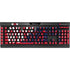 University of Arizona Wildcats Logo Split Red K95 RGB PLATINUM Mechanical Gaming Keyboard Skin