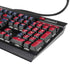 University of Arizona Wildcats Logo Split Red K95 RGB PLATINUM Mechanical Gaming Keyboard Skin