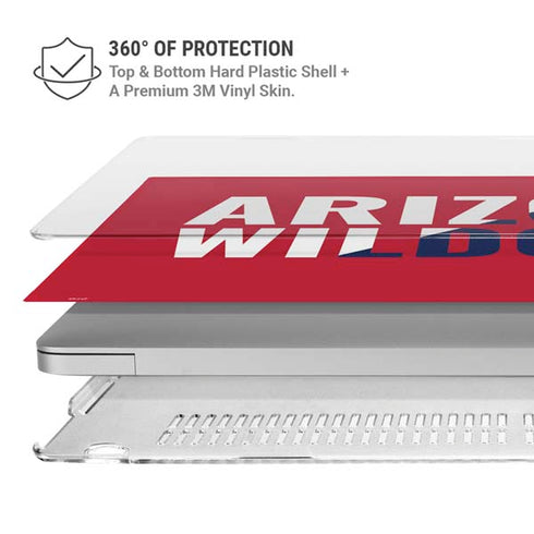 University of Arizona Wildcats Logo Split Red MacBook Air 15in (2023-2025) Case plus Skin