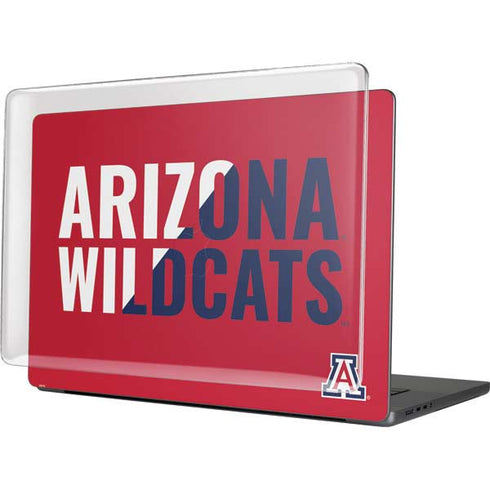 University of Arizona Wildcats Logo Split Red MacBook Pro 16in (2021-25) Case plus Skin