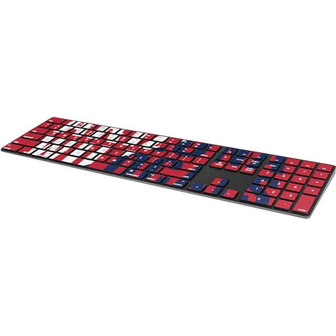 University of Arizona Wildcats Logo Split Red Magic Keyboard with Numeric Keypad Skin