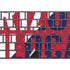 University of Arizona Wildcats Logo Split Red Magic Keyboard with Numeric Keypad Skin