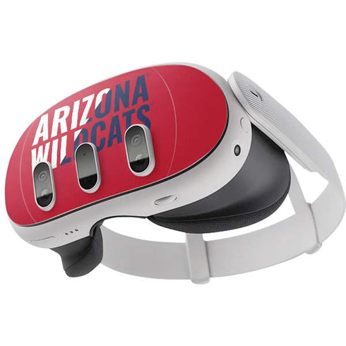 University of Arizona Wildcats Logo Split Red Meta Quest 3 Skin