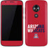 University of Arizona Wildcats Logo Split Red Moto E5 Play Skin