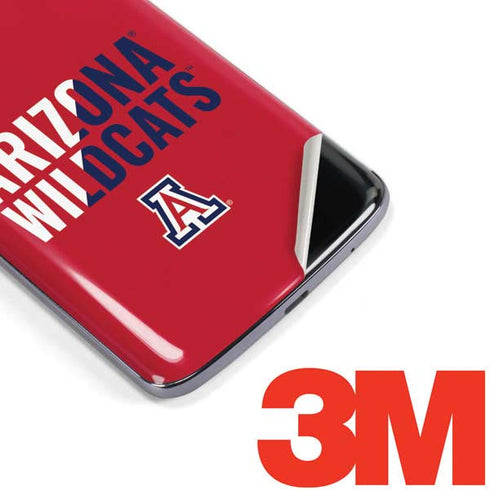 University of Arizona Wildcats Logo Split Red Moto E5 Plus Skin