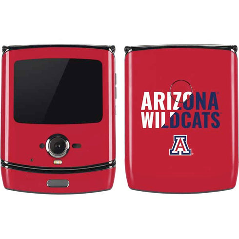 University of Arizona Wildcats Logo Split Red Motorola RAZR Skin
