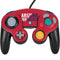 University of Arizona Wildcats Logo Split Red Nintendo GameCube Controller Skin