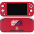 University of Arizona Wildcats Logo Split Red Nintendo Switch Lite Skin
