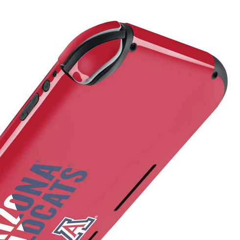 University of Arizona Wildcats Logo Split Red Nintendo Switch Lite Skin