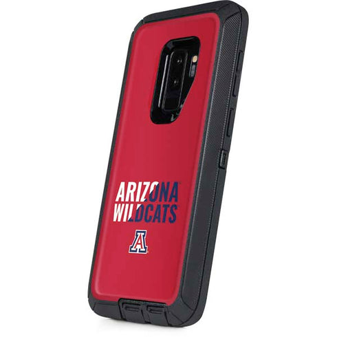 University of Arizona Wildcats Logo Split Red Otterbox Defender Galaxy Skin