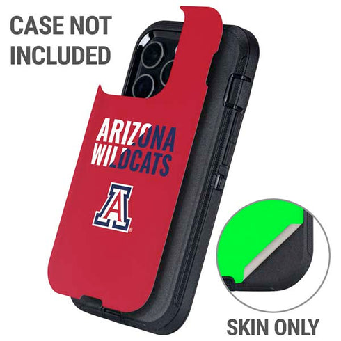 University of Arizona Wildcats Logo Split Red Otterbox Defender iPhone Skin
