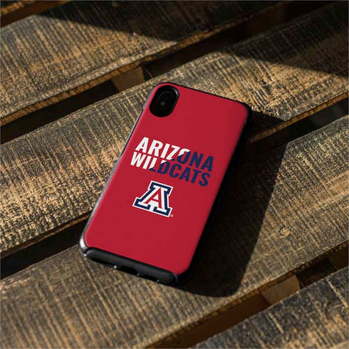 University of Arizona Wildcats Logo Split Red Otterbox Symmetry iPhone Skin