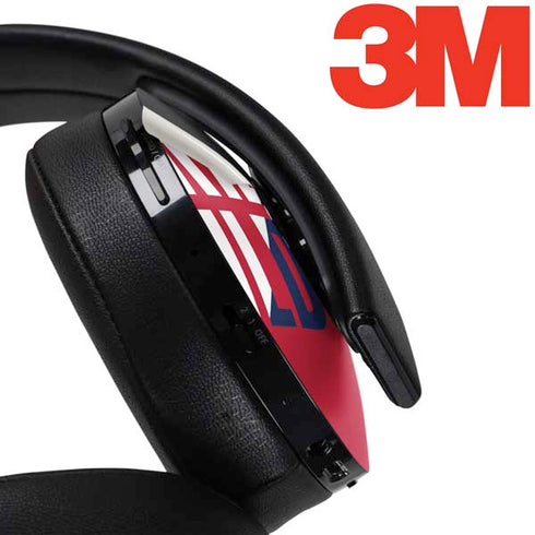 University of Arizona Wildcats Logo Split Red PlayStation 4 Gold Wireless Headset Skin