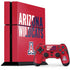 University of Arizona Wildcats Logo Split Red PS4 Console and Controller Bundle Skin