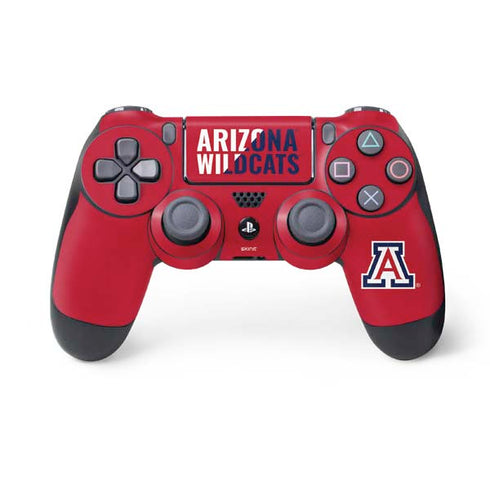 University of Arizona Wildcats Logo Split Red PS4 Controller Skin