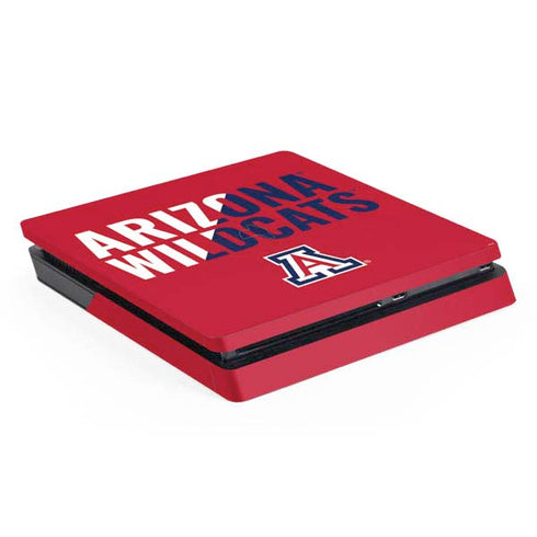 University of Arizona Wildcats Logo Split Red PS4 Slim Skin