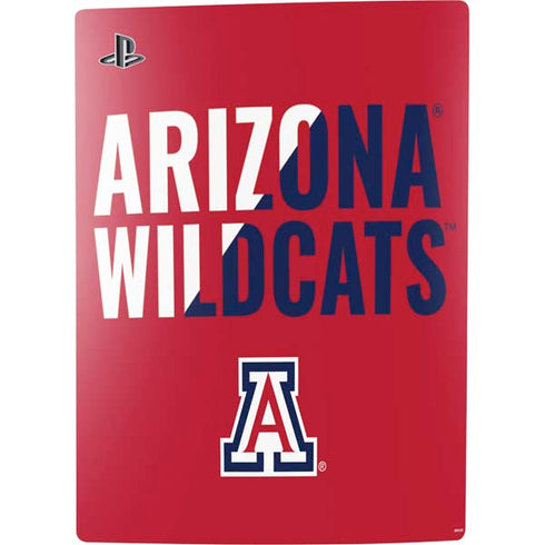 University of Arizona Wildcats Logo Split Red PS5 Digital Edition Bundle Skin