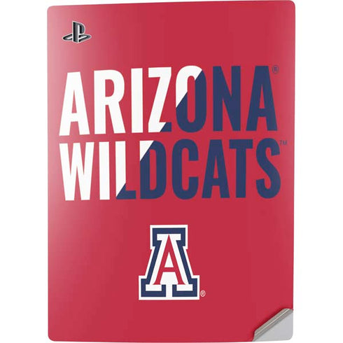 University of Arizona Wildcats Logo Split Red PS5 Digital Edition Console Skin