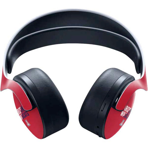 University of Arizona Wildcats Logo Split Red PULSE 3D Wireless Headset for PS5 Skin