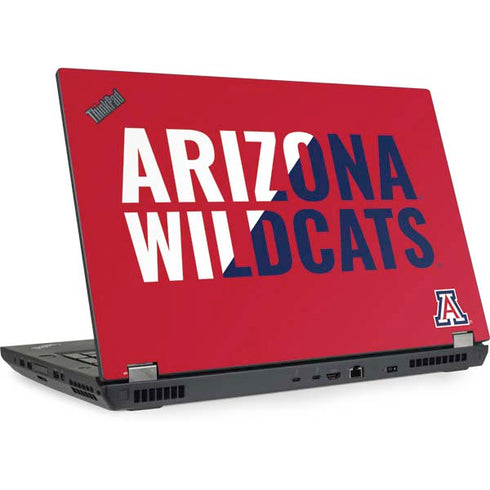 University of Arizona Wildcats Logo Split Red Lenovo ThinkPad Skin