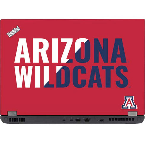 University of Arizona Wildcats Logo Split Red Lenovo ThinkPad Skin