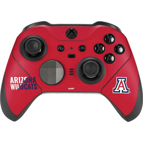 University of Arizona Wildcats Logo Split Red Xbox Elite Wireless Controller Series 2 Skin