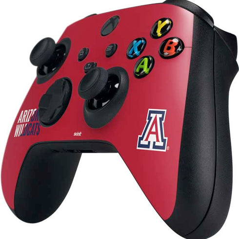 University of Arizona Wildcats Logo Split Red Xbox Series X Controller Skin