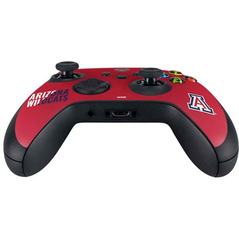 University of Arizona Wildcats Logo Split Red Xbox Series X Controller Skin