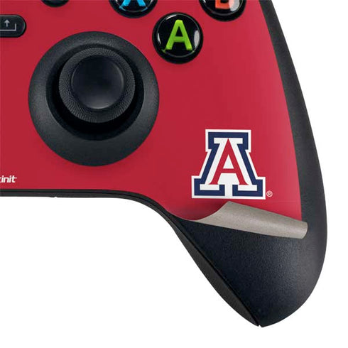 University of Arizona Wildcats Logo Split Red Xbox Series X Controller Skin