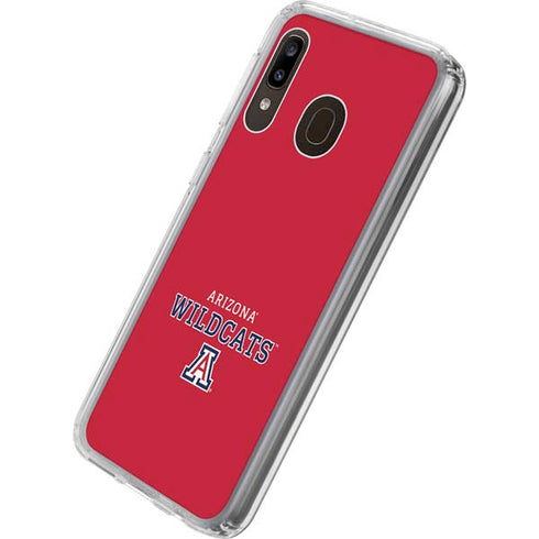 University of Arizona Wildcats Red Galaxy A20 Clear Case