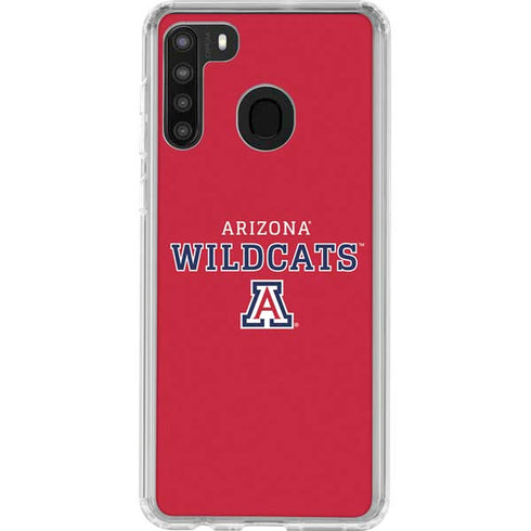 University of Arizona Wildcats Red Galaxy A21 Clear Case