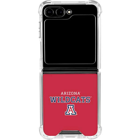 University of Arizona Wildcats Red Galaxy Z Flip5 5G Clear Case