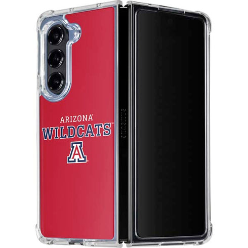 University of Arizona Wildcats Red Galaxy Z Fold5 5G Clear Case