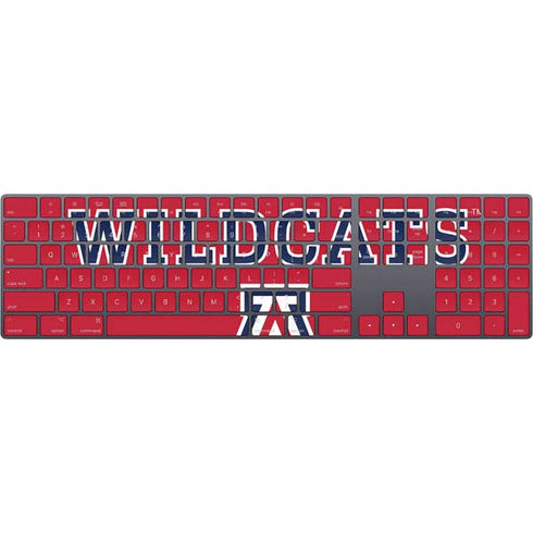 University of Arizona Wildcats Red Magic Keyboard with Numeric Keypad Skin