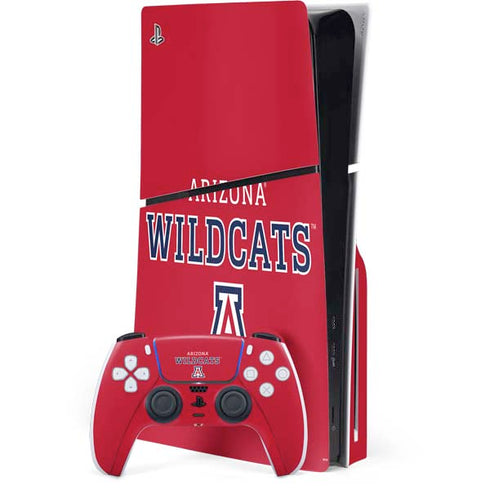 University of Arizona Wildcats Red PS5 Slim Disk Bundle Skin