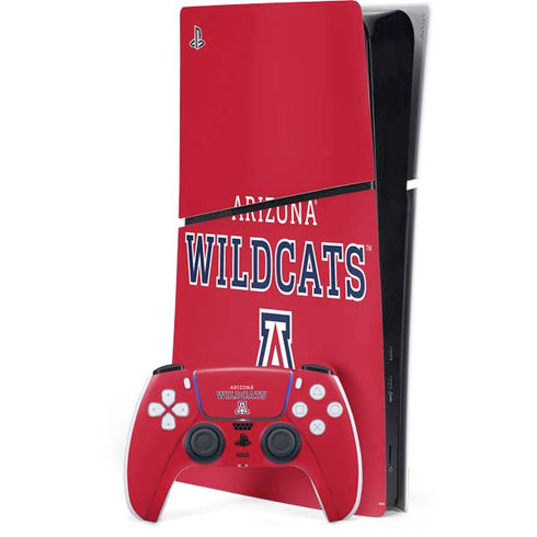 University of Arizona Wildcats Red PS5 Slim Digital Edition Console Skin