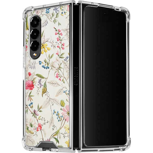 William Kilburn Wildflowers Galaxy Z Fold4 5G Clear Case
