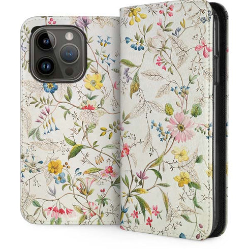 Wildflowers by William Kilburn iPhone 15 Pro Folio Case