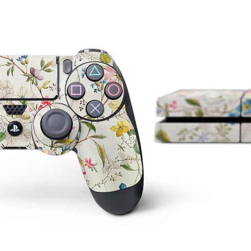 William Kilburn Wildflowers PS4 Console and Controller Bundle Skin