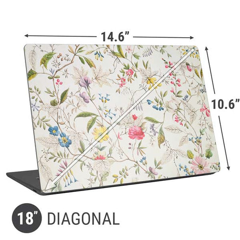 William Kilburn Wildflowers Universal Laptop 18in (14.6 x 10.6in) Skin
