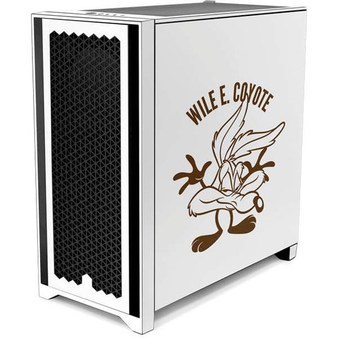 Looney Tunes Wile E Coyote Big Head Corsair 4000D Tempered Glass Mid-Tower ATX Case Skin