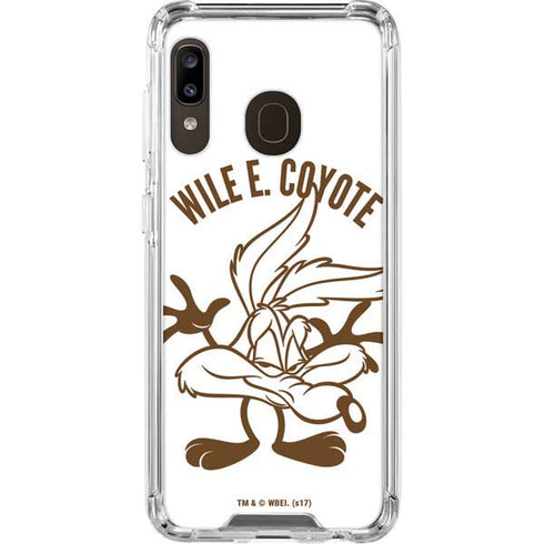 Looney Tunes Wile E Coyote Big Head Galaxy A30 Clear Case