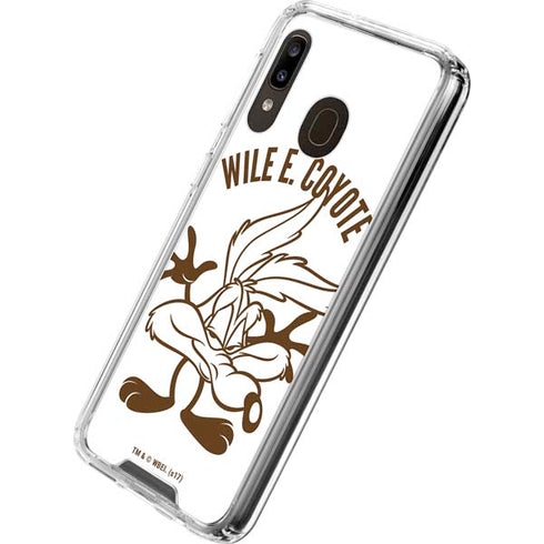 Looney Tunes Wile E Coyote Big Head Galaxy A30 Clear Case